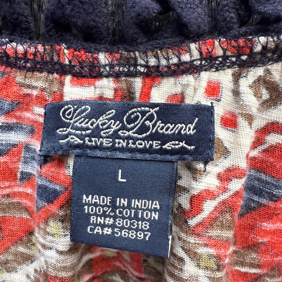 Lucky brand blouse size Large - Picture 3 of 5